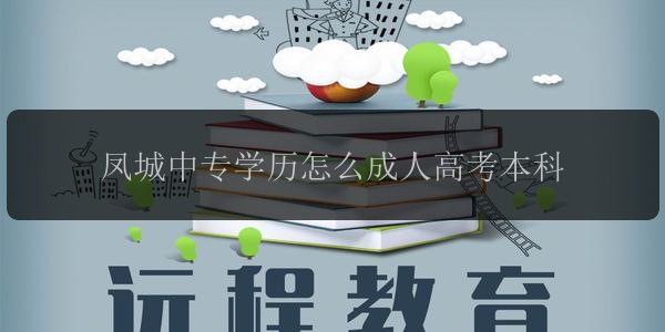 鳳城中專學(xué)歷怎么成人高考本科