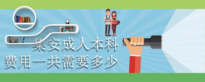 集安成人本科費(fèi)用一共需要多少
