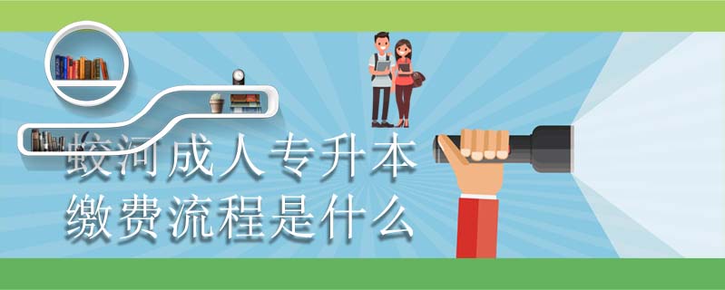 蛟河成人專升本繳費流程是什么